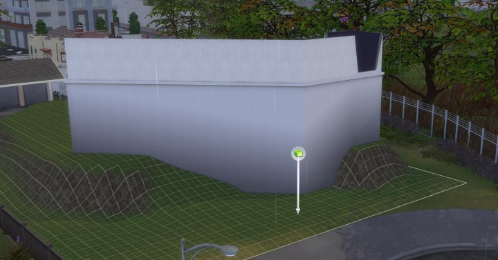 Walls will cut through hills and automatically gain a foundation that supports them