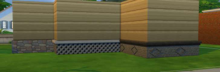 Sims 4 Building How-To's: foundation finishes should be added to each room