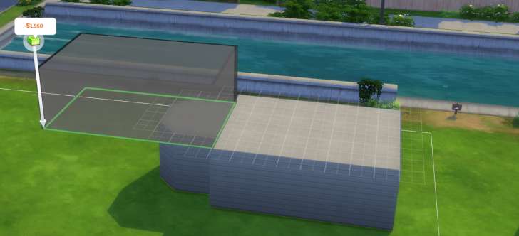 Sims 4 Building How-To's: an upper level can extend into thin air