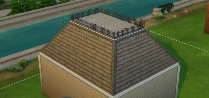 Sims 4 Building How-To's: clearstory roof