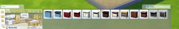Sims 4 Building How-To's: counters and islands in build mode
