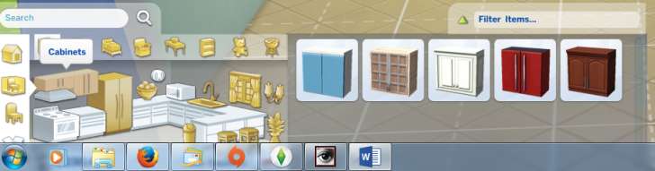 Sims 4 Building How-To's: different styles of cabinetry