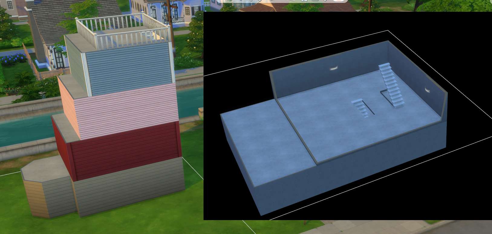 The Sims 10 Building: Stairs and Basements