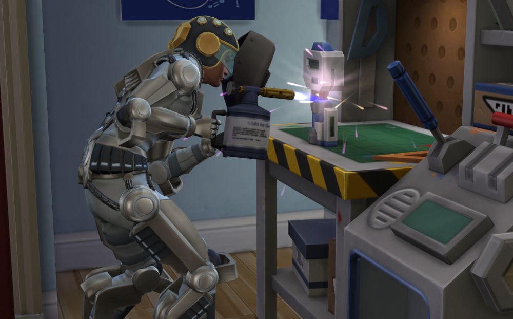 Engineers in The Sims 4 Discover University can make cybernetic gadgets