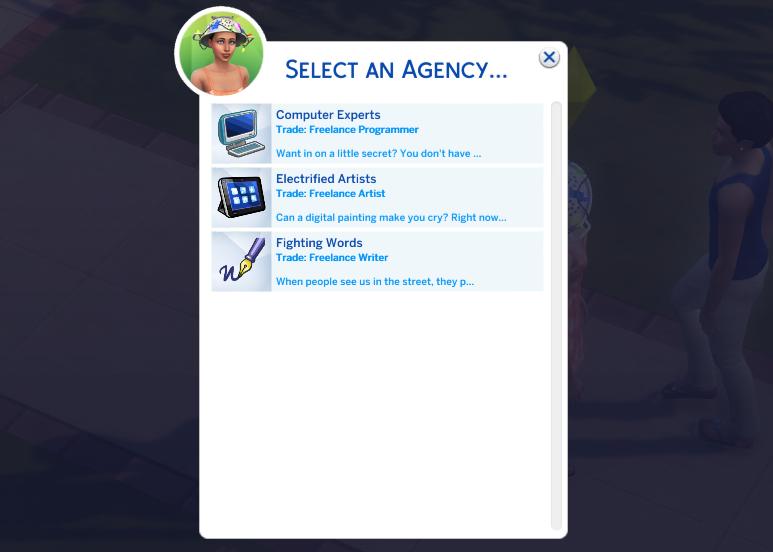 The Sims 4 Freelancer Career lets you play as a freelance writer, artist, or programmer