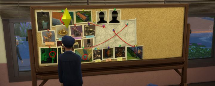 The Crime Map is the object you use to travel and start new cases