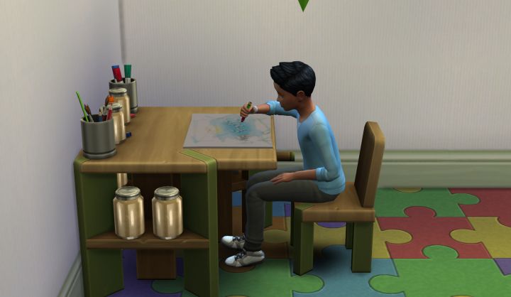 Child learning creativity by using the Activity Table