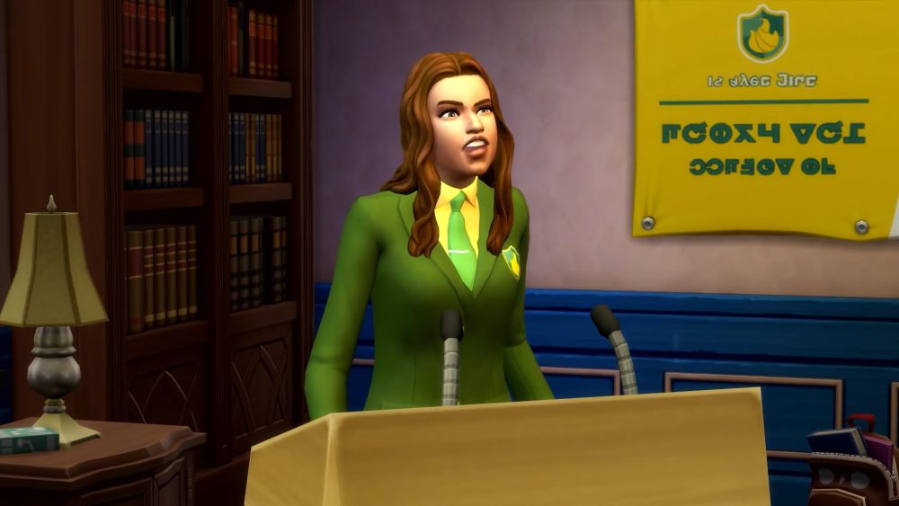 The Sims 4 Discover University Expansion Pack a sim in debate club