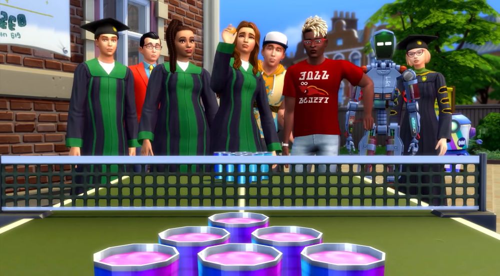 The Sims 4 Discover University Expansion Pack - graduation cap and gowns