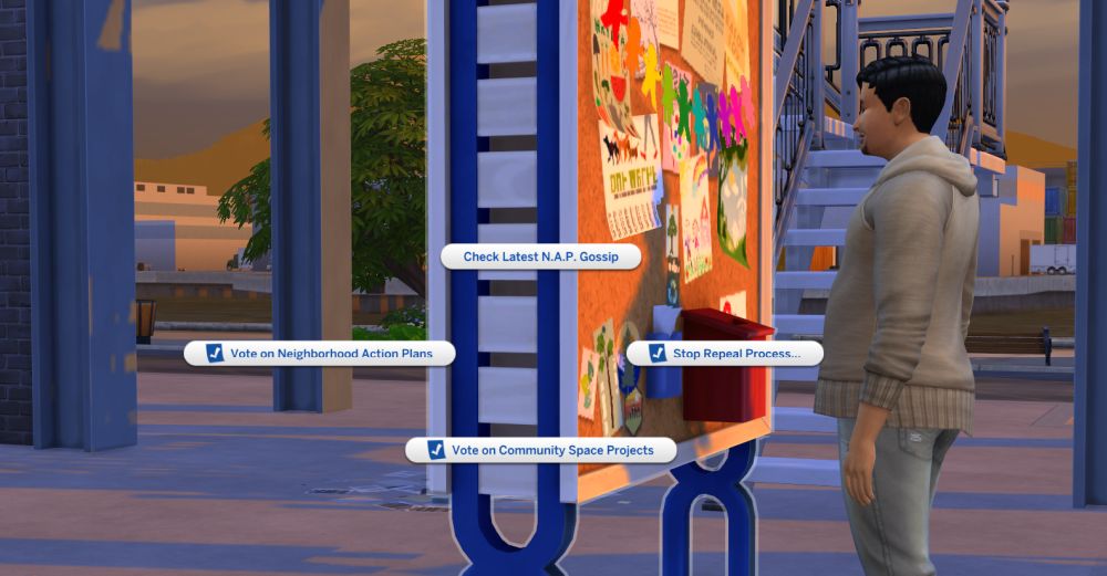 The Sims 4 Eco Lifestyle - how to change neighborhood action plans