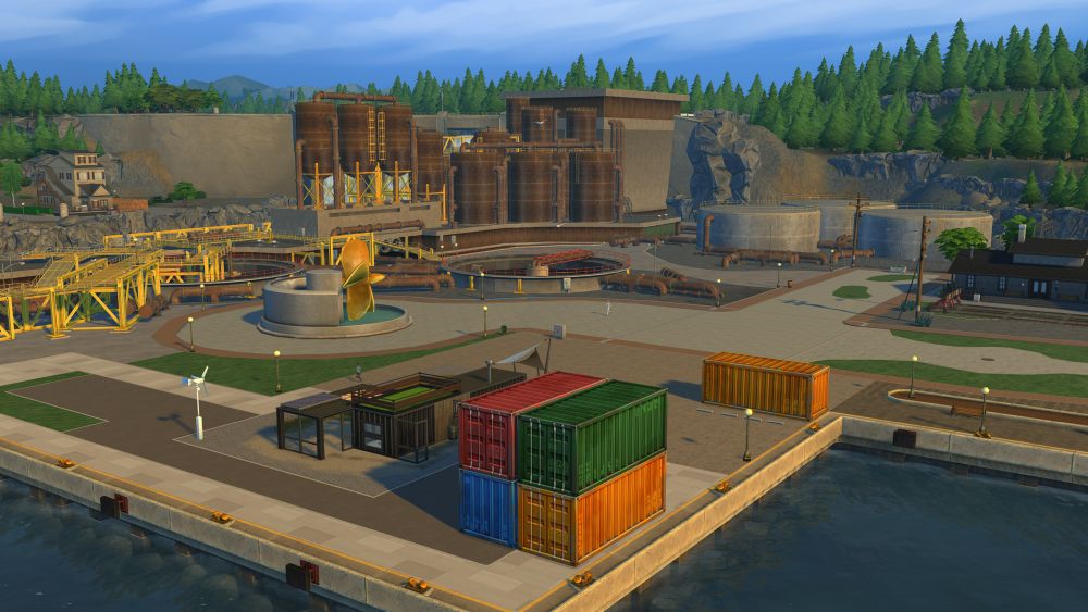 Modern Development in Port Promise for Sims 4 Eco Lifestyle