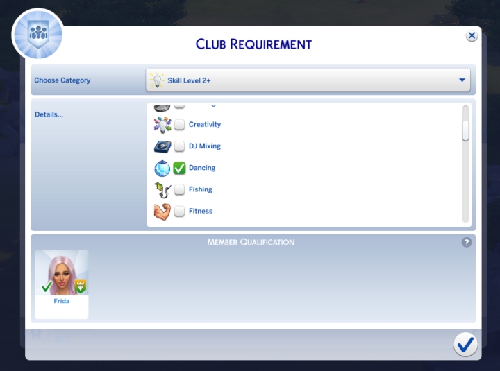 Club requirements to join