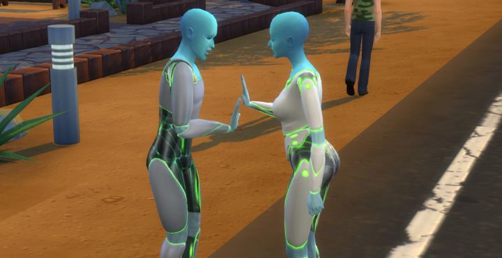 Aliens' secret handshake