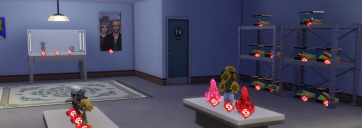 The Sims 4 Get to Work: Displays