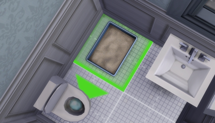 A cat can't use the litter box in the Sims 4 Cats and Dogs Pets Expansion