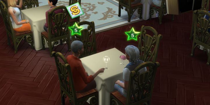 Customer meal value is important to your restaurant's rating in The Sims 4 Dine Out Pack