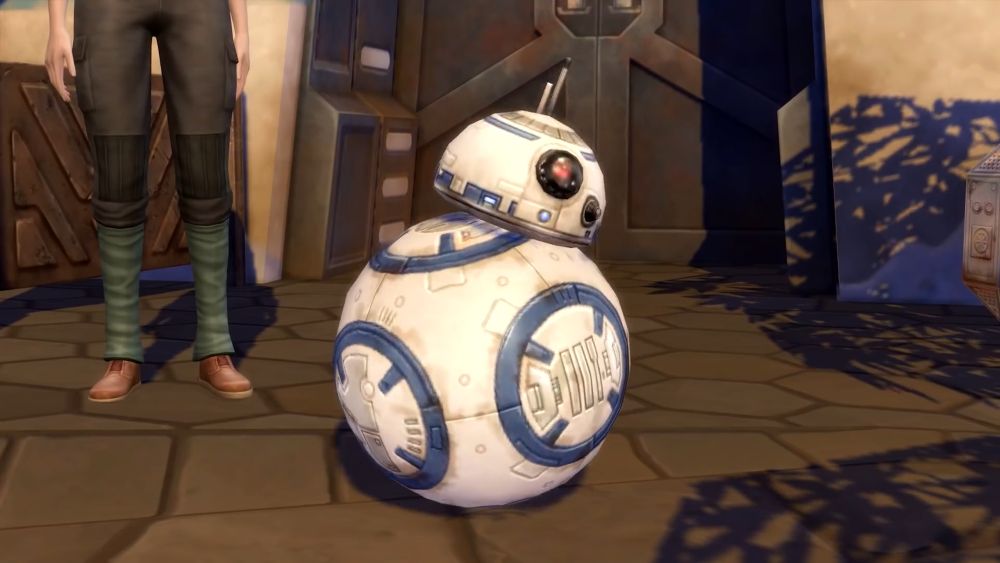 A droid in Journey to Batuu