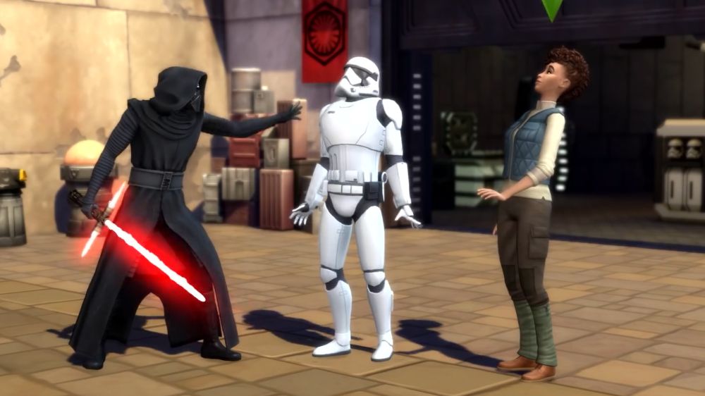 Kylo Ren in Sims 4 Star Wars