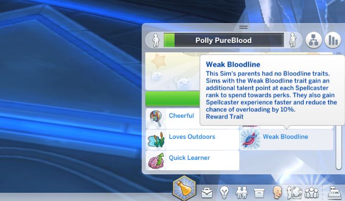 The Sims 4 Realm of Magic - Magical Bloodline Trait