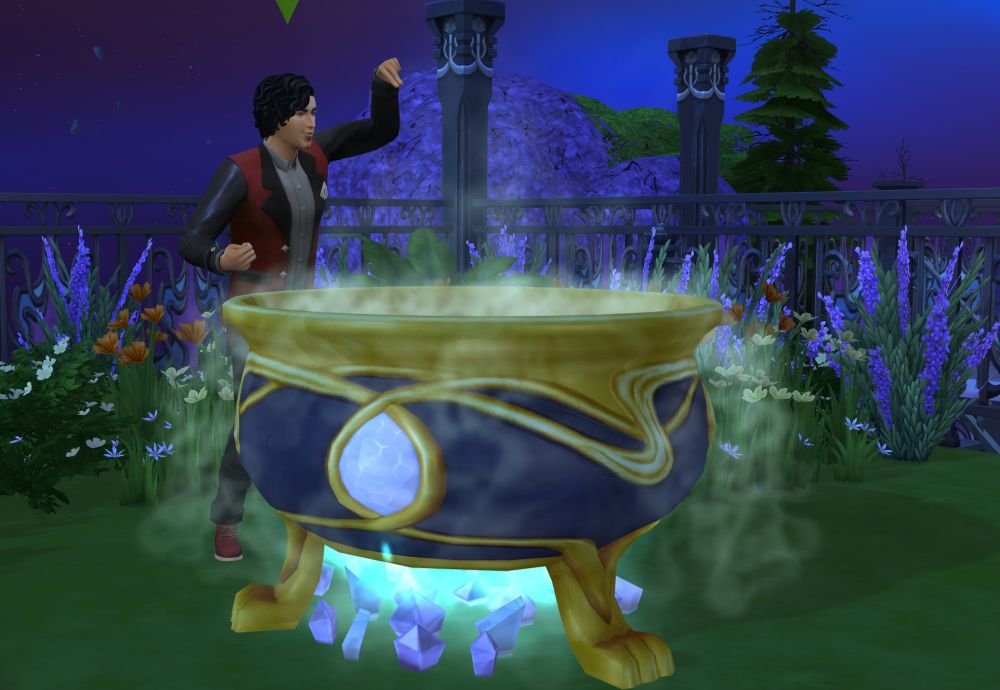 Alchemy and Crafting Potions in The Sims 4 Realm of Magic