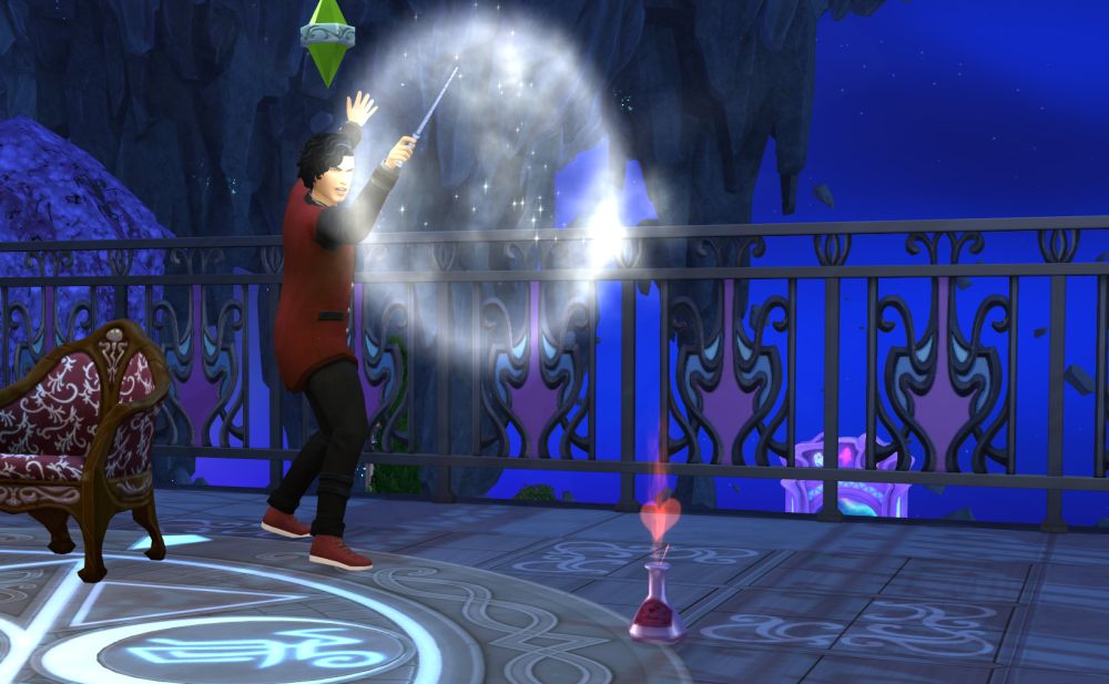 Copypasto is a duplication spell in The Sims 4 Realm of Magic