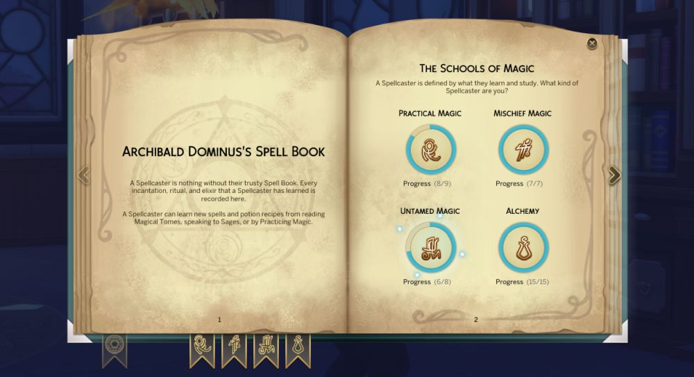 Spellbook in The Sims 4 Realm of Magic