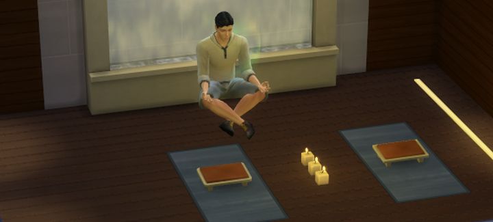 Meditate and levitate in The Sims 4 Spa Day