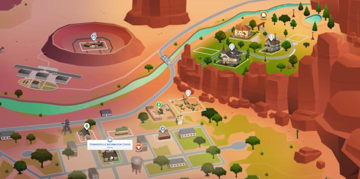 The Sims 4 StrangerVille - The player Sim scans for spores to help make a vaccine