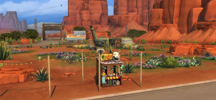 The Sims 4 Strangerville Game Pack - the conspiracy theorists shop is where you can buy a tin foil hat