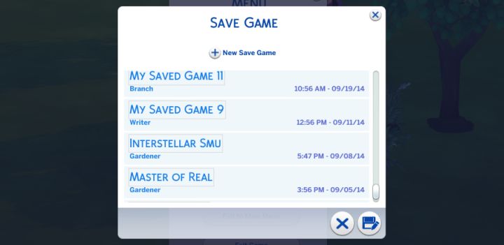 The Sims 4 Save Game Data