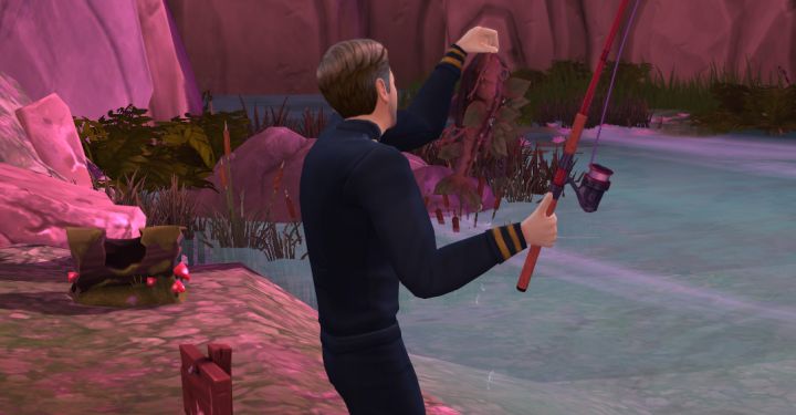 Catching a Treefish in Sims 4