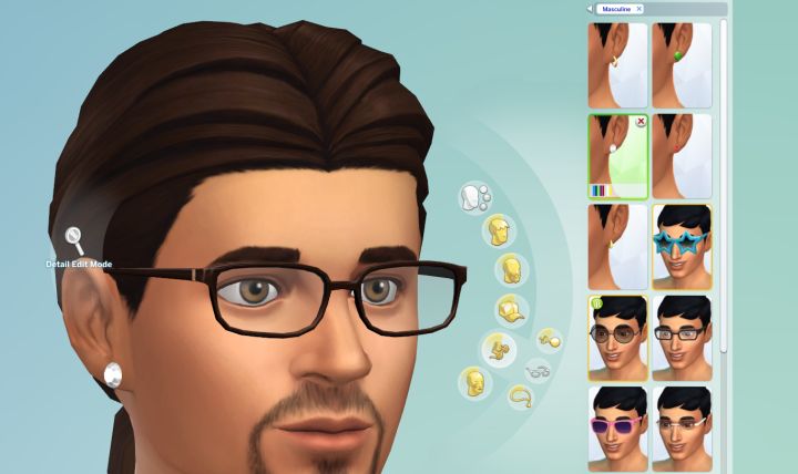 How to remove clothes, a bracelet, earrings or glasses in The Sims 4