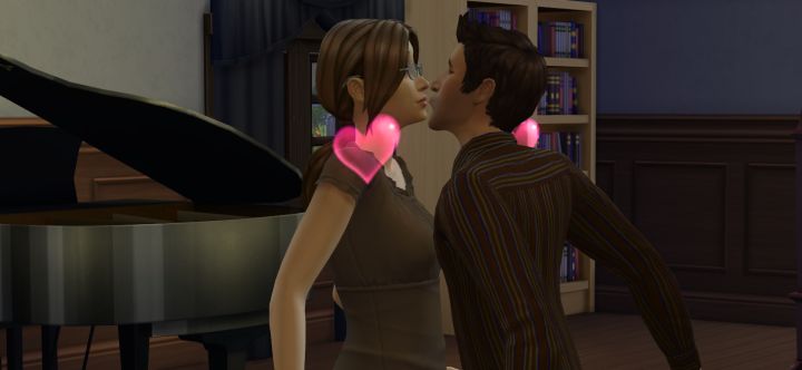 The Sims 4: Sims sharing their first Kiss