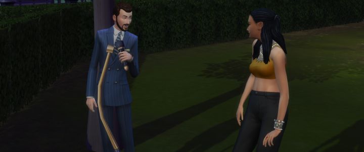 The Sims 4 City Living Serenading a Sim for Romance