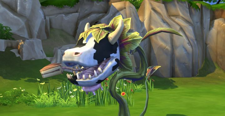 The Sims 4 - Cow Plants are hungry when they offer up cake as bait