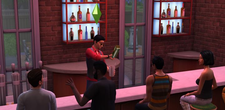 Bartending via Mixology in The Sims 4