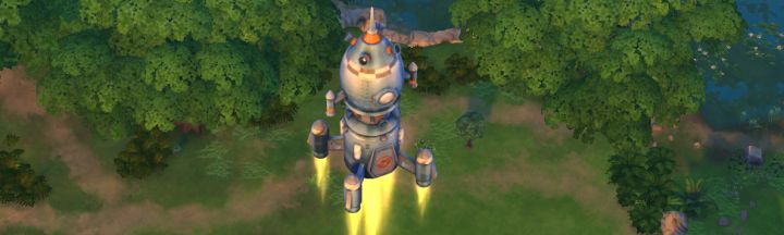 The Sims 4 Rocket Science - great view