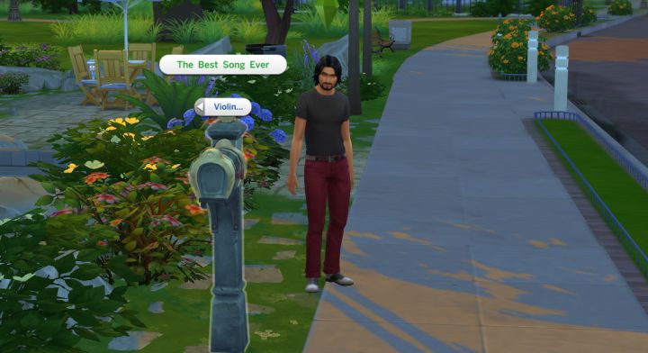 Writing and Licensing Songs via Violin in Sims 4