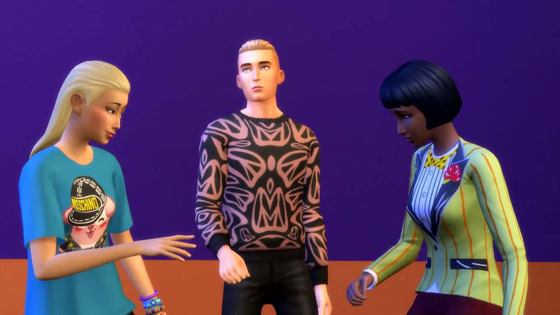 Create A Sim Items in The Sims 4 Moschino Stuff 