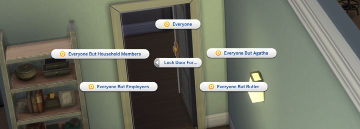 How to lock doors in The Sims 4