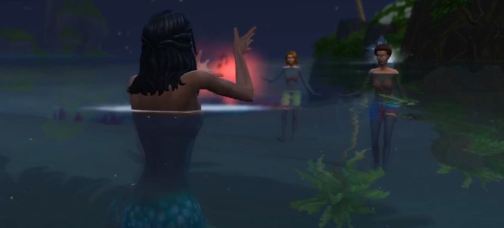 The Sims 4 Super Sim as a mermaid