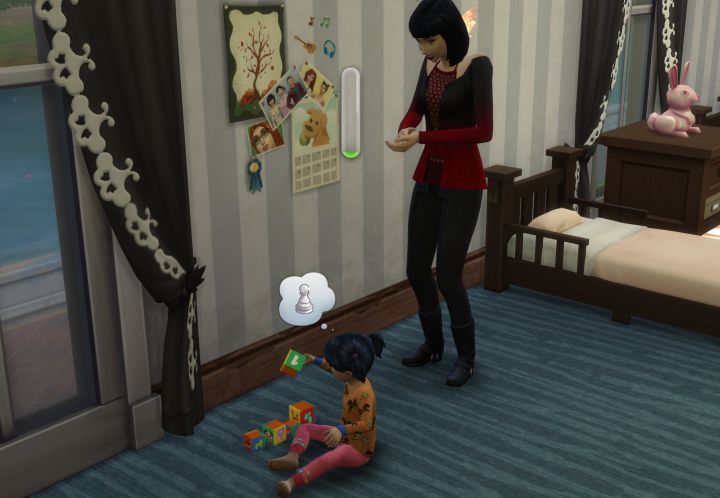 Learning the Toddler Thinking Skill in The Sims 4 will help the child to grow up