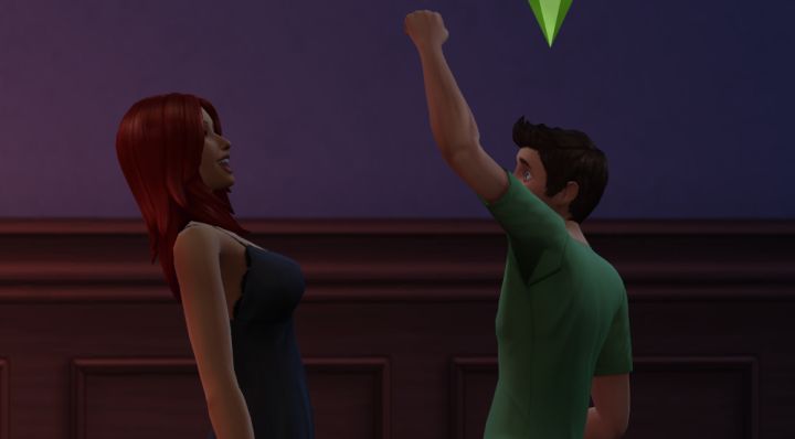The Sims 4: Sims celebrate after Woohoo for the first time