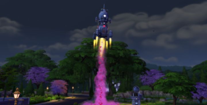 The Sims 4: Woohoo in Rocketship