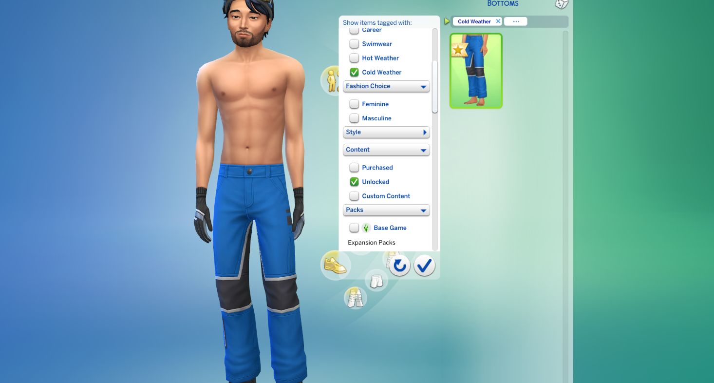 Ski Pants you get in The Sims 4 Snowy Escape