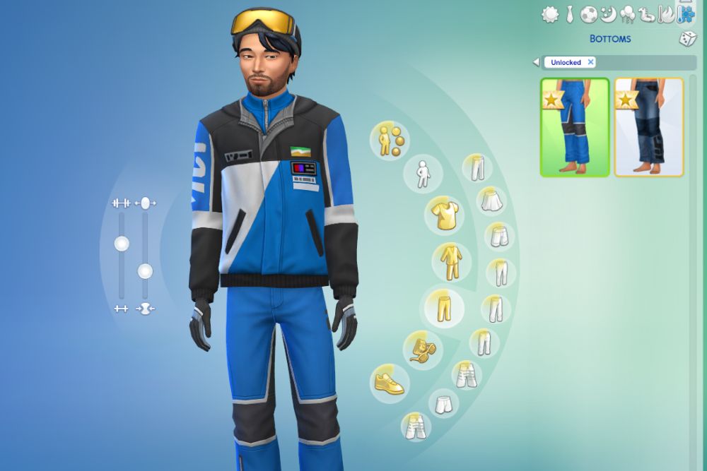 Special snowboarding unlocks for create-a-sim in The Sims 4 Snowy Escape